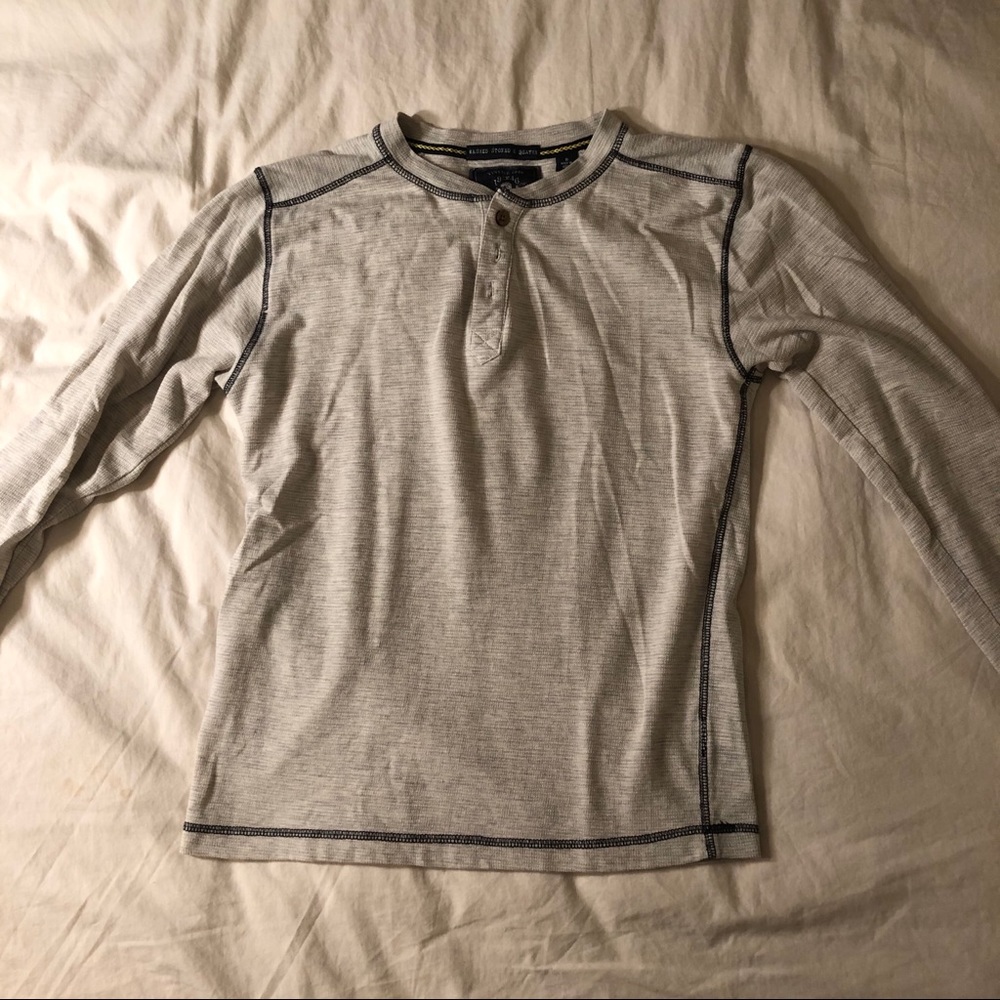 Ribbed Knit Henley